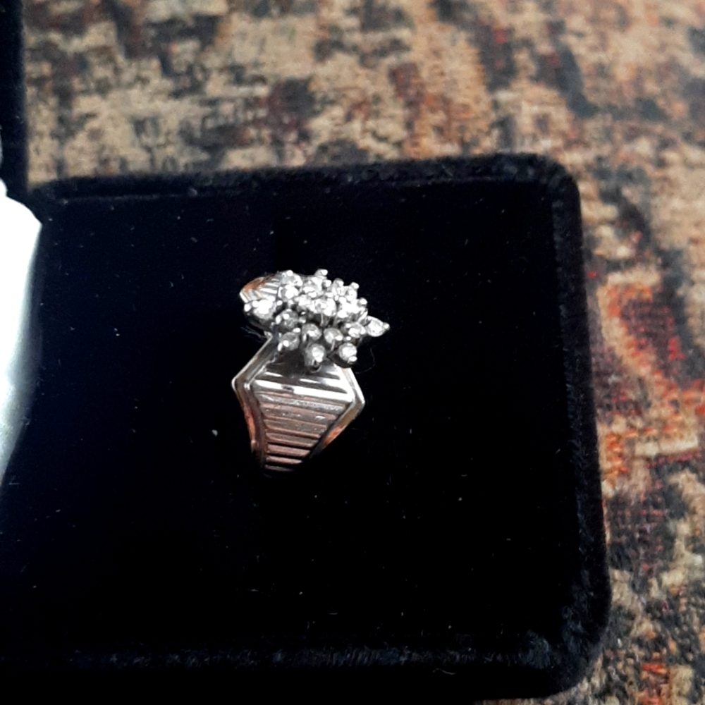 Ladies yellow and white gold diamond ring..gorgeous.